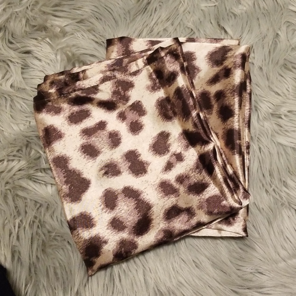 Leopard Print Satin Pillowcase